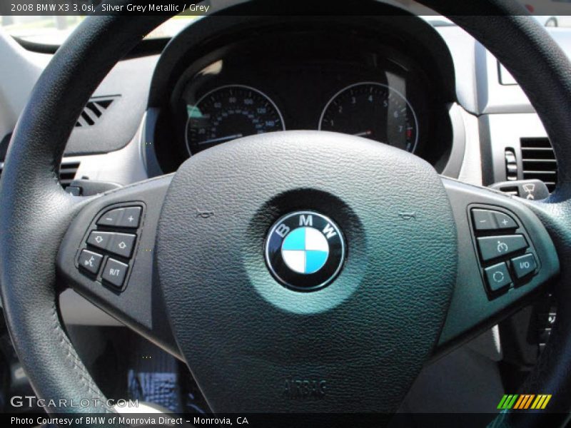 Silver Grey Metallic / Grey 2008 BMW X3 3.0si
