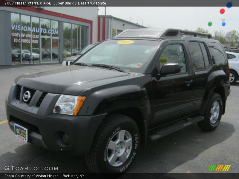 Super Black / Desert/Graphite 2007 Nissan Xterra X 4x4