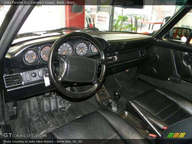  1991 911 Carrera 2 Coupe Black Interior