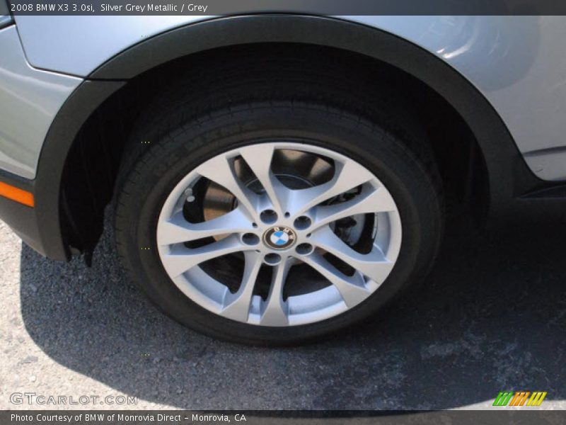 Silver Grey Metallic / Grey 2008 BMW X3 3.0si