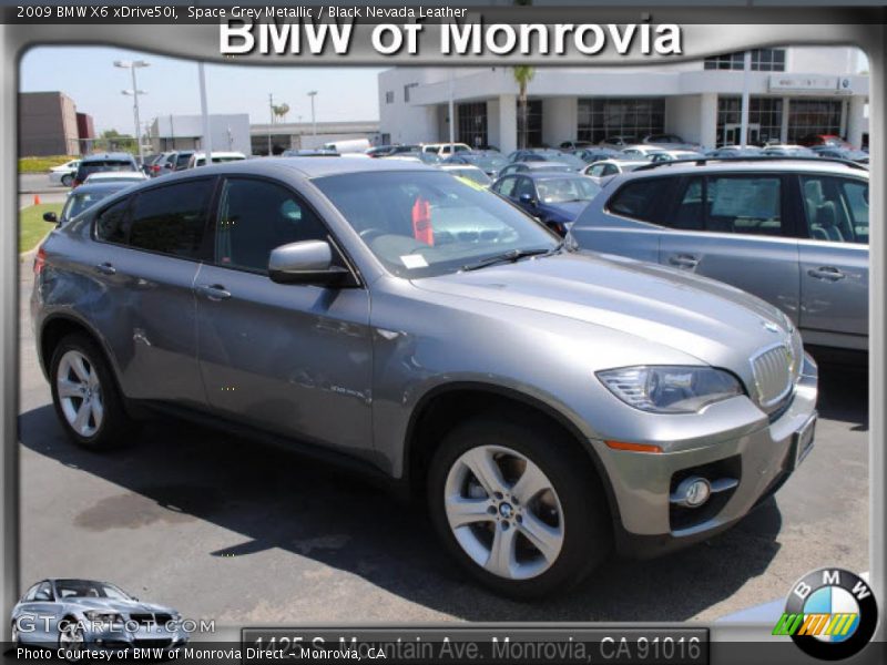 Space Grey Metallic / Black Nevada Leather 2009 BMW X6 xDrive50i