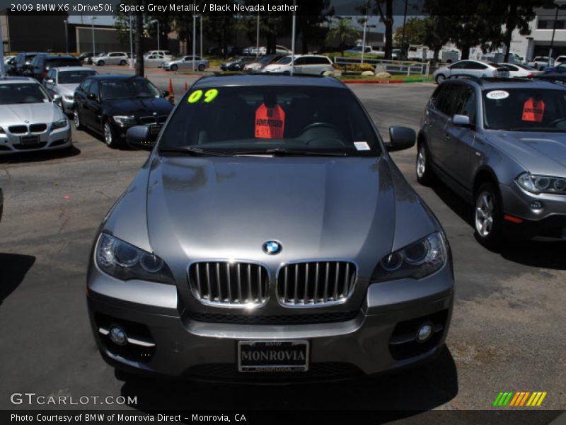 Space Grey Metallic / Black Nevada Leather 2009 BMW X6 xDrive50i