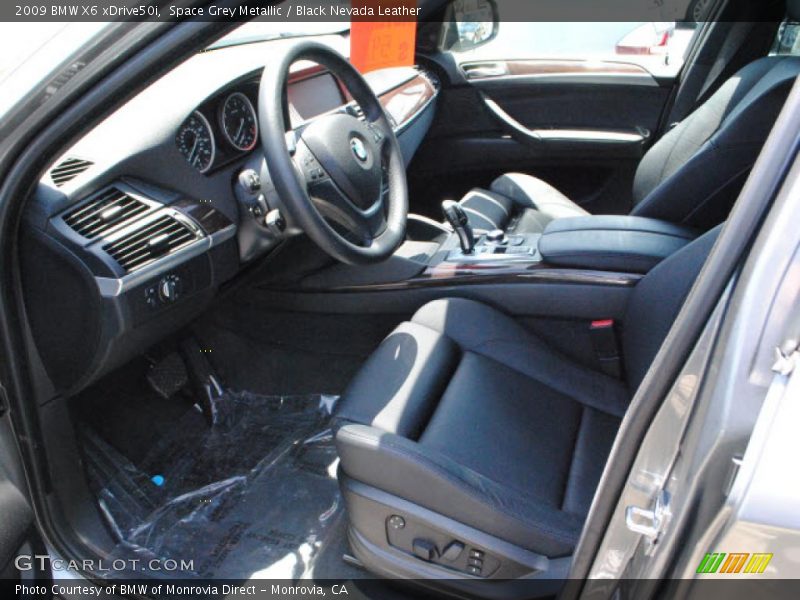  2009 X6 xDrive50i Black Nevada Leather Interior