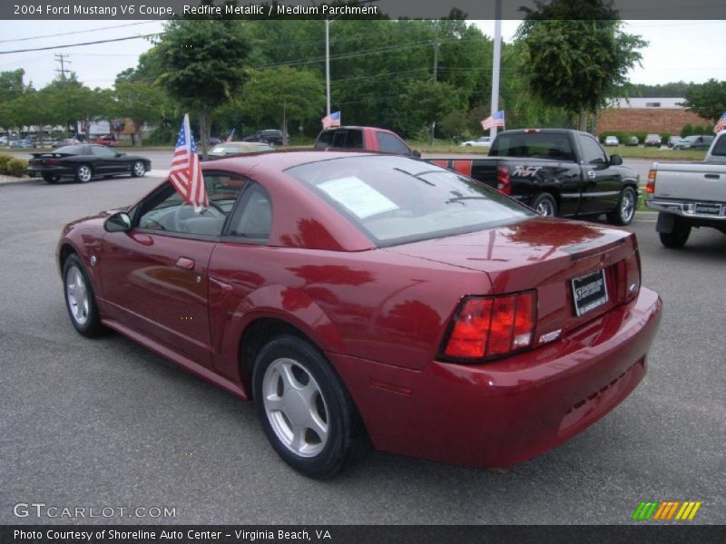 Redfire Metallic / Medium Parchment 2004 Ford Mustang V6 Coupe