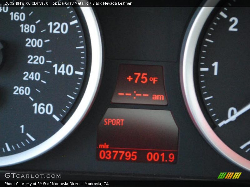 Space Grey Metallic / Black Nevada Leather 2009 BMW X6 xDrive50i
