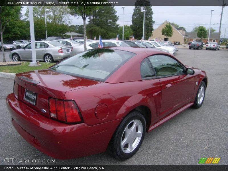 Redfire Metallic / Medium Parchment 2004 Ford Mustang V6 Coupe
