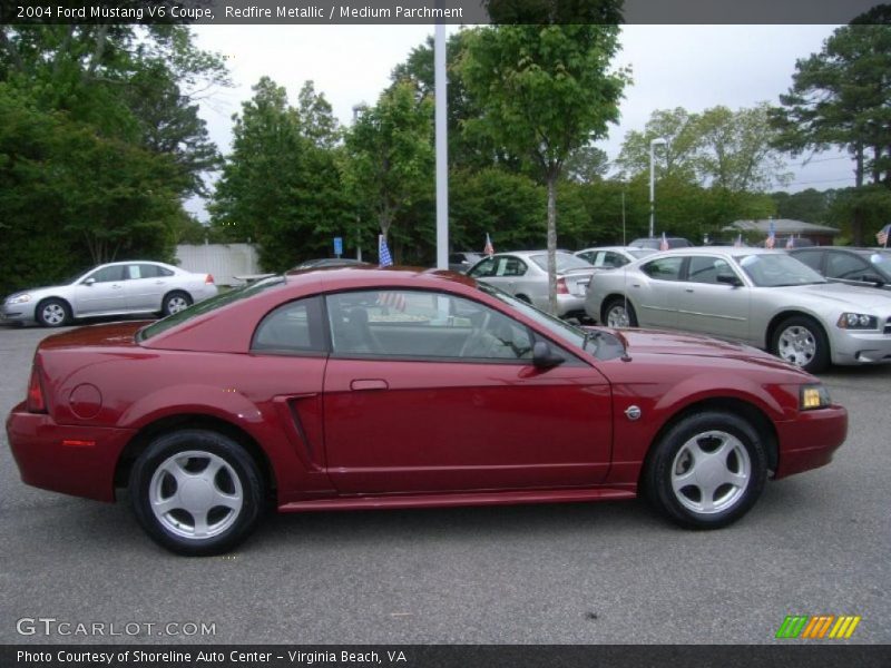 Redfire Metallic / Medium Parchment 2004 Ford Mustang V6 Coupe