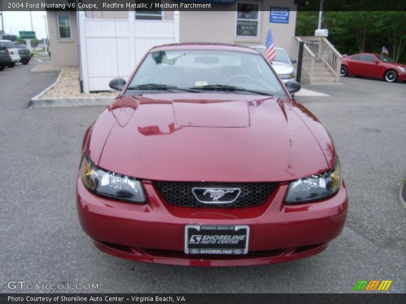 Redfire Metallic / Medium Parchment 2004 Ford Mustang V6 Coupe
