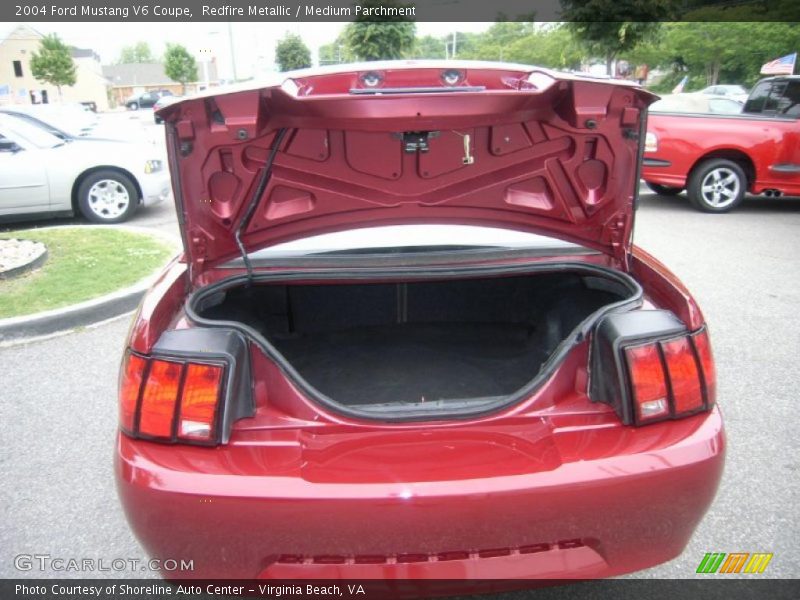 Redfire Metallic / Medium Parchment 2004 Ford Mustang V6 Coupe