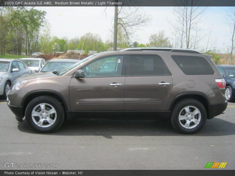 Medium Brown Metallic / Light Titanium 2009 GMC Acadia SLE AWD