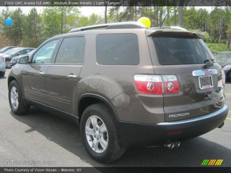 Medium Brown Metallic / Light Titanium 2009 GMC Acadia SLE AWD