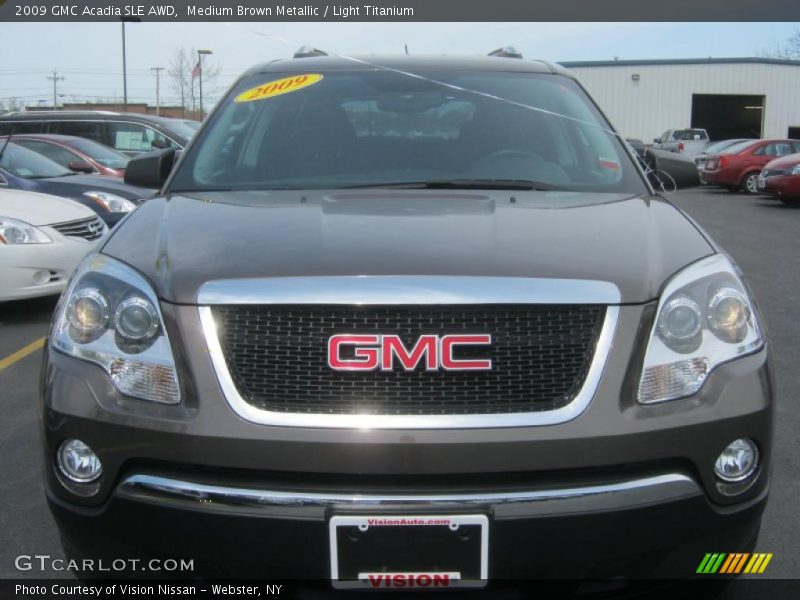 Medium Brown Metallic / Light Titanium 2009 GMC Acadia SLE AWD
