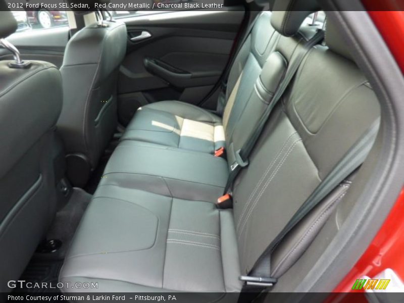 Red Candy Metallic / Charcoal Black Leather 2012 Ford Focus SEL Sedan