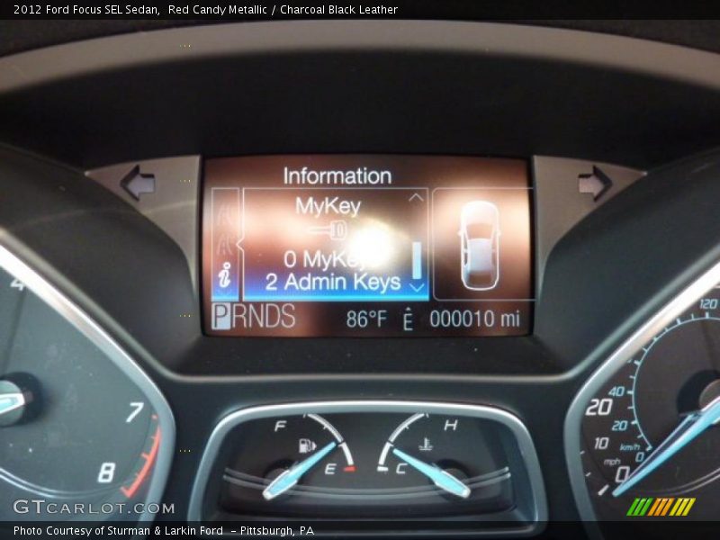 Red Candy Metallic / Charcoal Black Leather 2012 Ford Focus SEL Sedan