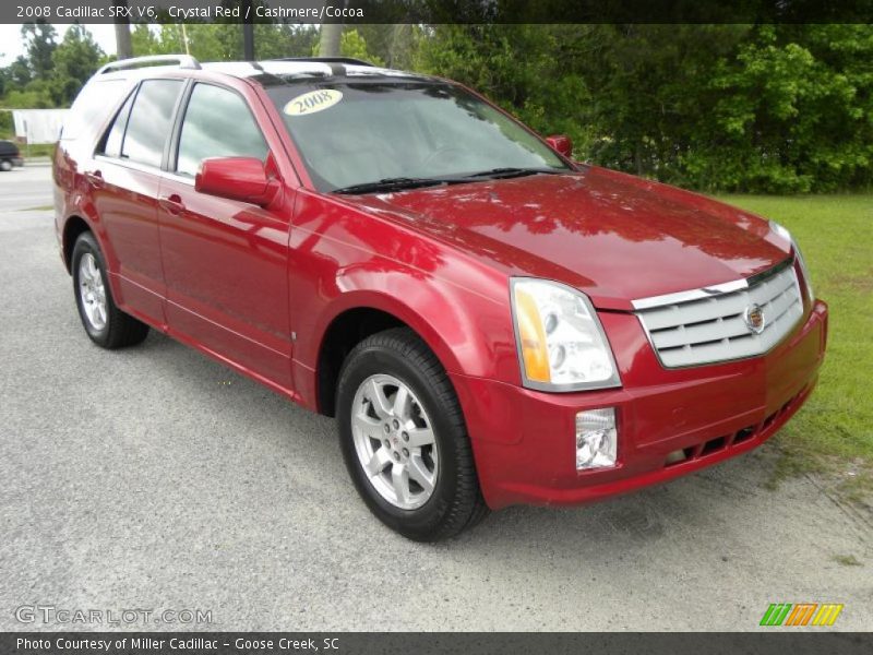 Crystal Red / Cashmere/Cocoa 2008 Cadillac SRX V6