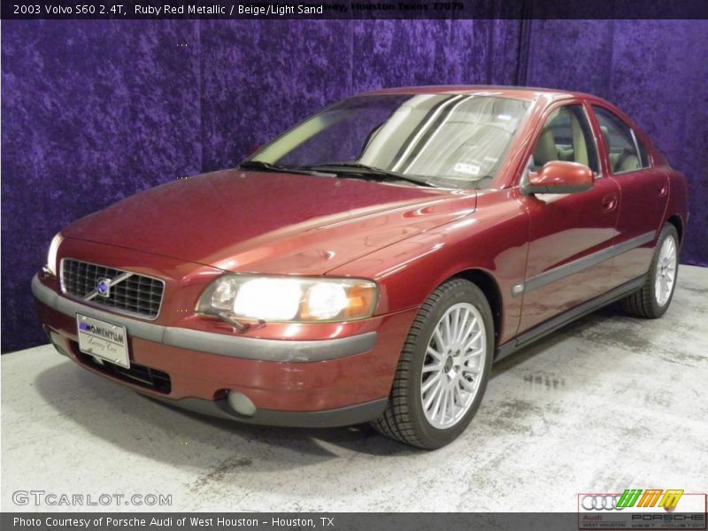Ruby Red Metallic / Beige/Light Sand 2003 Volvo S60 2.4T