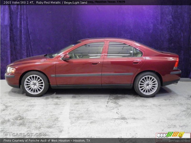 Ruby Red Metallic / Beige/Light Sand 2003 Volvo S60 2.4T