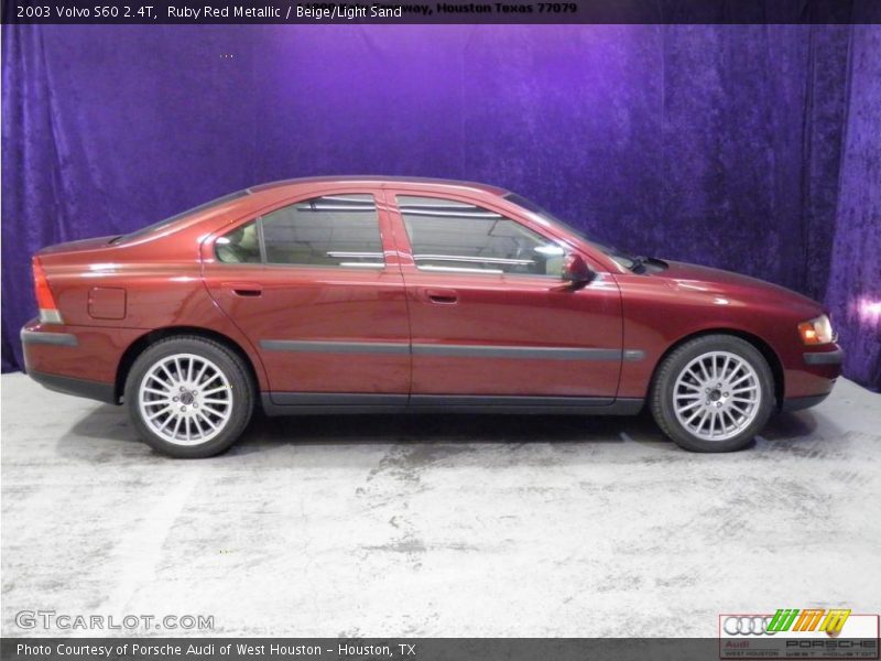 Ruby Red Metallic / Beige/Light Sand 2003 Volvo S60 2.4T