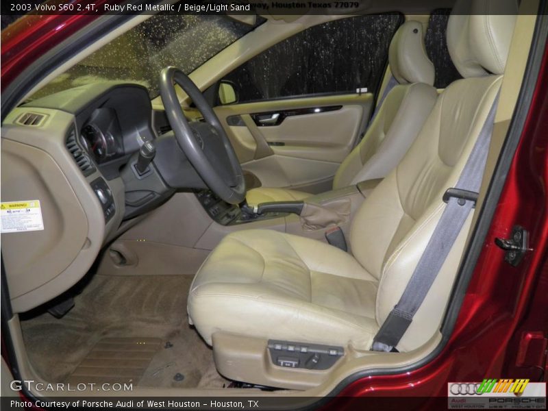 Ruby Red Metallic / Beige/Light Sand 2003 Volvo S60 2.4T
