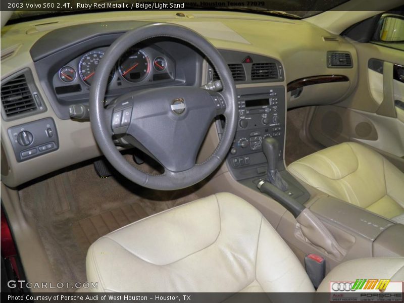 Ruby Red Metallic / Beige/Light Sand 2003 Volvo S60 2.4T