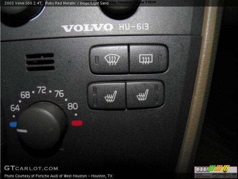 Ruby Red Metallic / Beige/Light Sand 2003 Volvo S60 2.4T