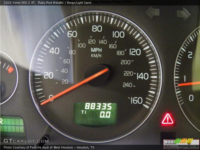 Ruby Red Metallic / Beige/Light Sand 2003 Volvo S60 2.4T