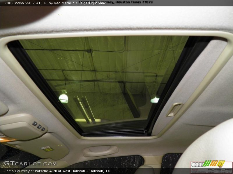 Ruby Red Metallic / Beige/Light Sand 2003 Volvo S60 2.4T