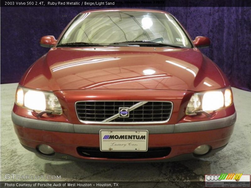 Ruby Red Metallic / Beige/Light Sand 2003 Volvo S60 2.4T