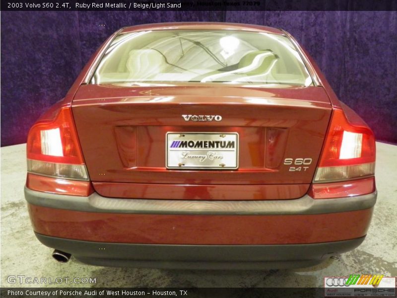 Ruby Red Metallic / Beige/Light Sand 2003 Volvo S60 2.4T