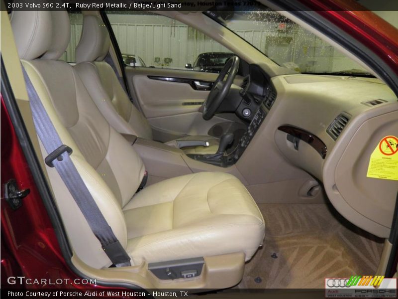 Ruby Red Metallic / Beige/Light Sand 2003 Volvo S60 2.4T