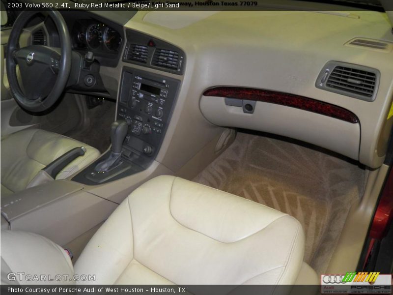 Ruby Red Metallic / Beige/Light Sand 2003 Volvo S60 2.4T