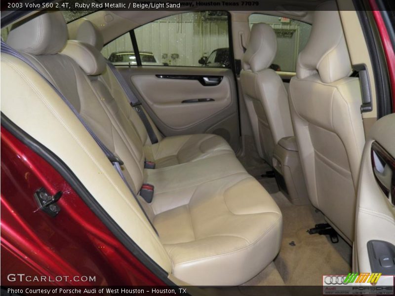 Ruby Red Metallic / Beige/Light Sand 2003 Volvo S60 2.4T