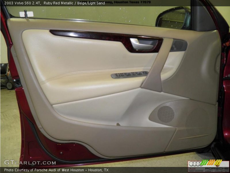 Ruby Red Metallic / Beige/Light Sand 2003 Volvo S60 2.4T