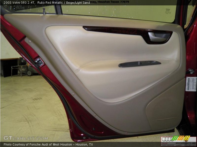 Ruby Red Metallic / Beige/Light Sand 2003 Volvo S60 2.4T