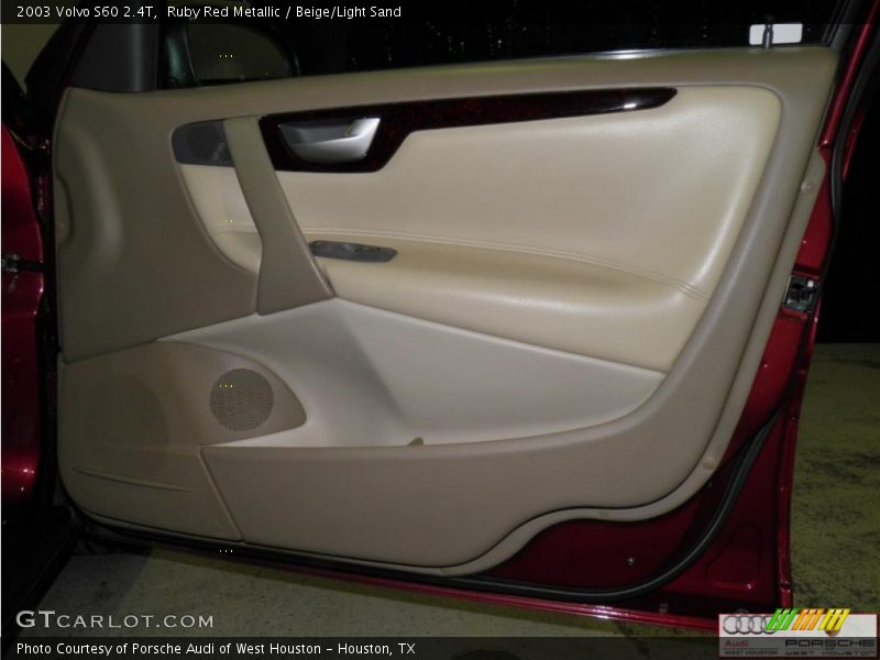 Ruby Red Metallic / Beige/Light Sand 2003 Volvo S60 2.4T