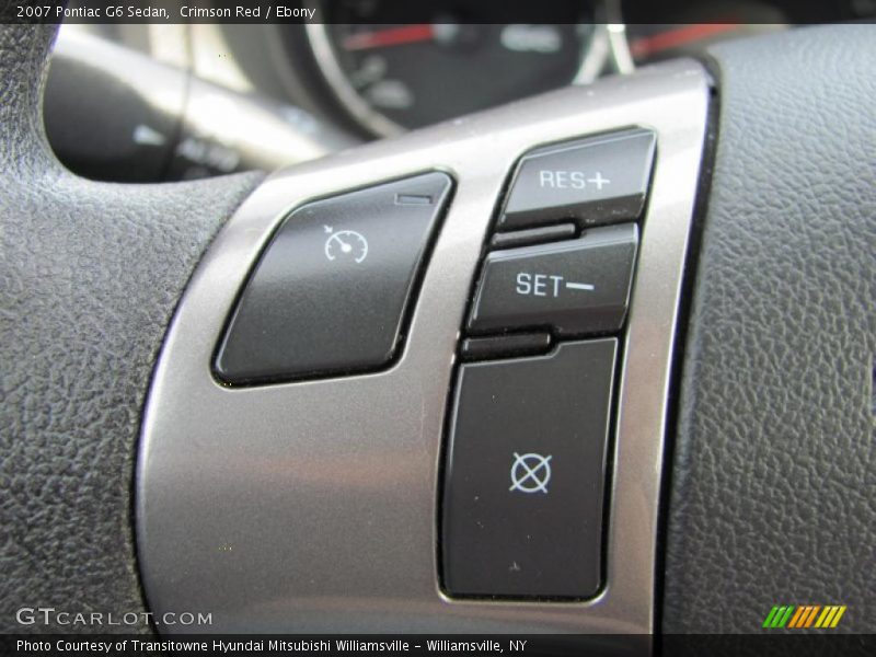 Crimson Red / Ebony 2007 Pontiac G6 Sedan