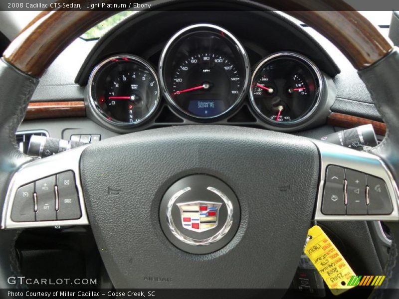 Light Platinum / Ebony 2008 Cadillac CTS Sedan