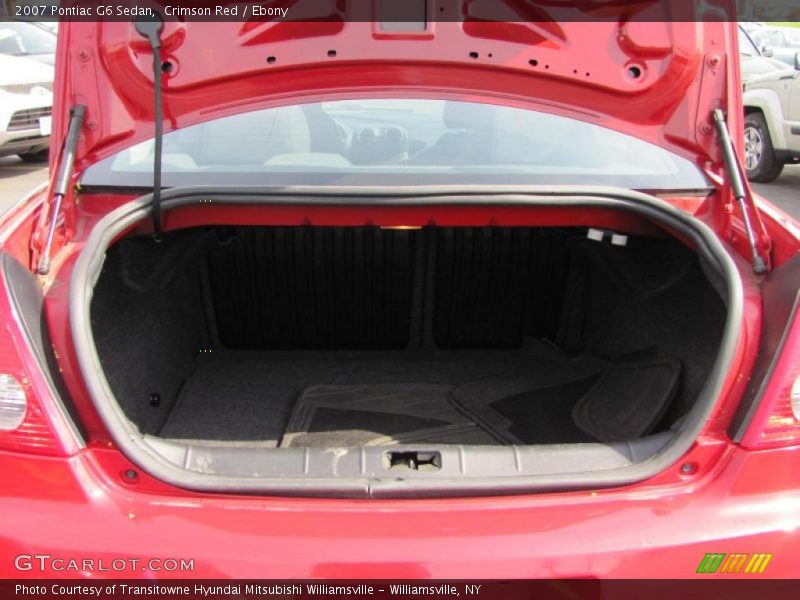 Crimson Red / Ebony 2007 Pontiac G6 Sedan