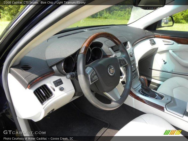 Blue Chip / Light Titanium/Ebony 2008 Cadillac CTS Sedan