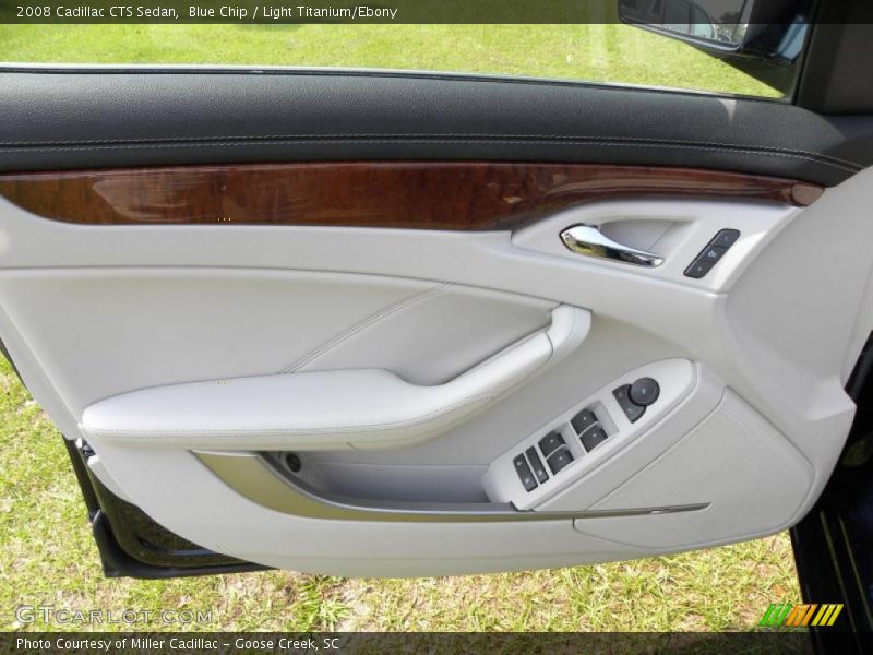 Blue Chip / Light Titanium/Ebony 2008 Cadillac CTS Sedan