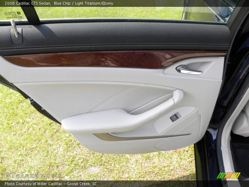 Blue Chip / Light Titanium/Ebony 2008 Cadillac CTS Sedan