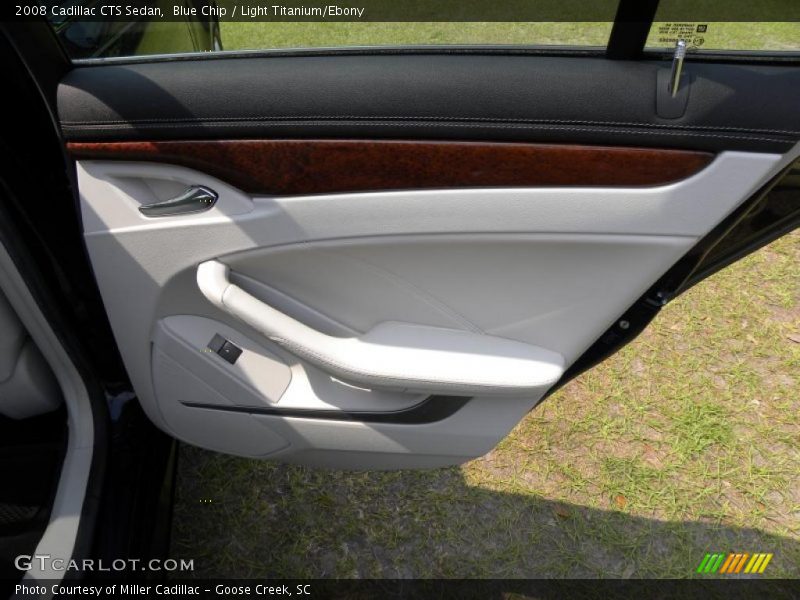 Blue Chip / Light Titanium/Ebony 2008 Cadillac CTS Sedan
