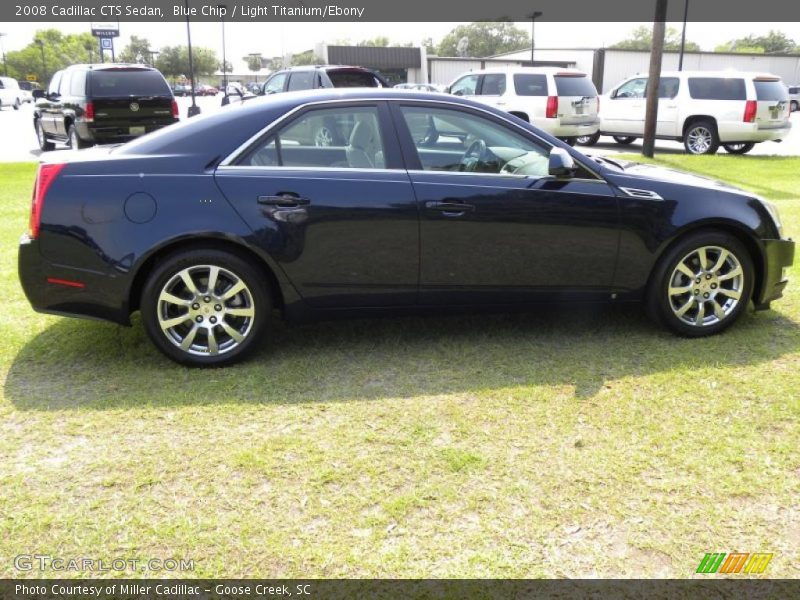 Blue Chip / Light Titanium/Ebony 2008 Cadillac CTS Sedan