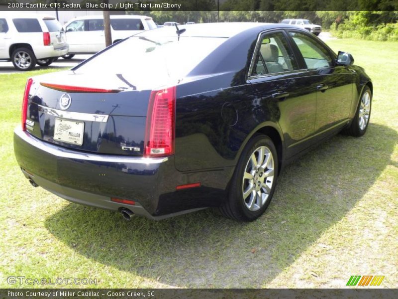 Blue Chip / Light Titanium/Ebony 2008 Cadillac CTS Sedan