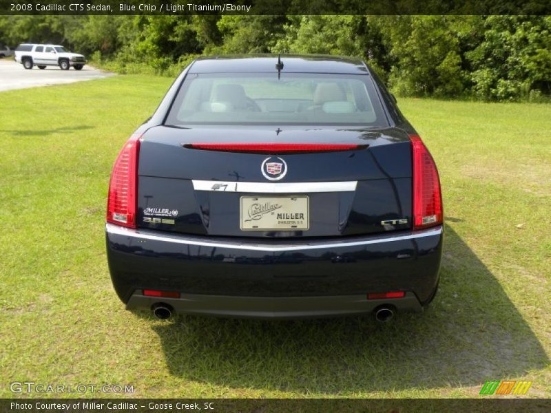 Blue Chip / Light Titanium/Ebony 2008 Cadillac CTS Sedan