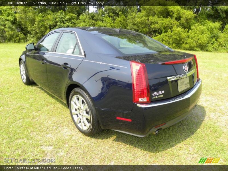Blue Chip / Light Titanium/Ebony 2008 Cadillac CTS Sedan