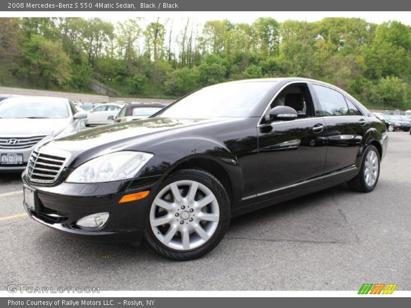 Black / Black 2008 Mercedes-Benz S 550 4Matic Sedan