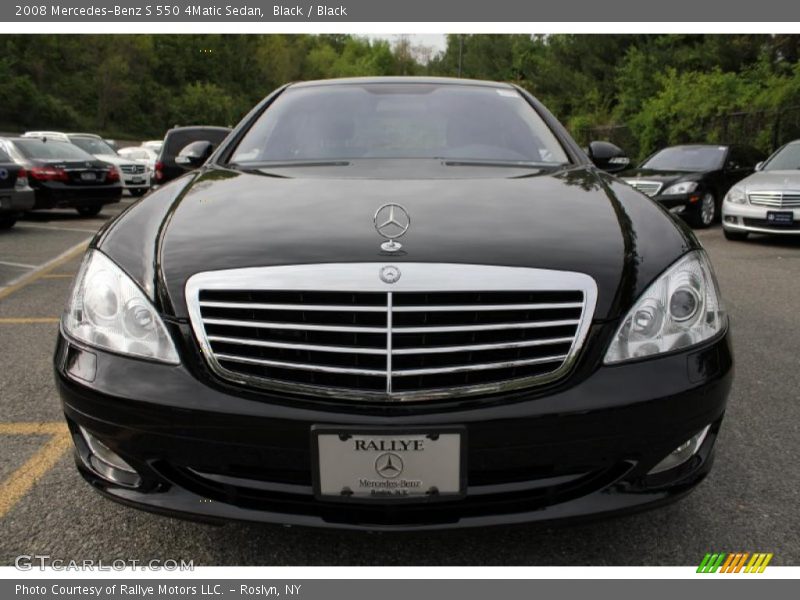 Black / Black 2008 Mercedes-Benz S 550 4Matic Sedan