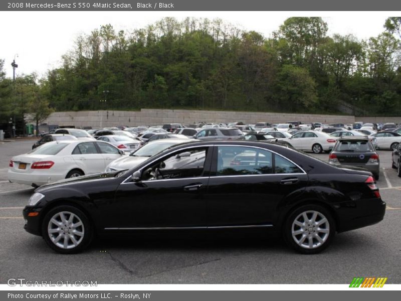 Black / Black 2008 Mercedes-Benz S 550 4Matic Sedan