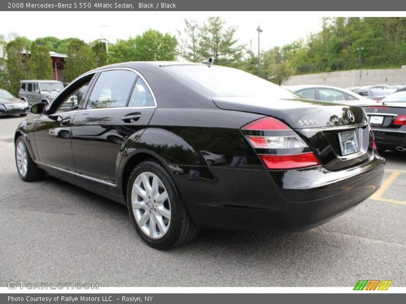 Black / Black 2008 Mercedes-Benz S 550 4Matic Sedan